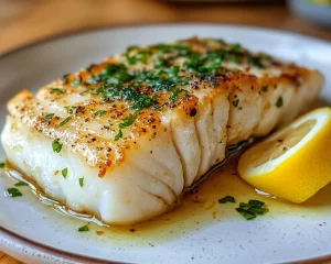 Spring Dinner Party Lemon Butter Cod