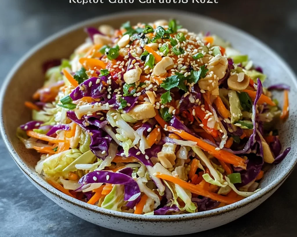 Quick & Crunchy Asian Cabbage Salad Recipe