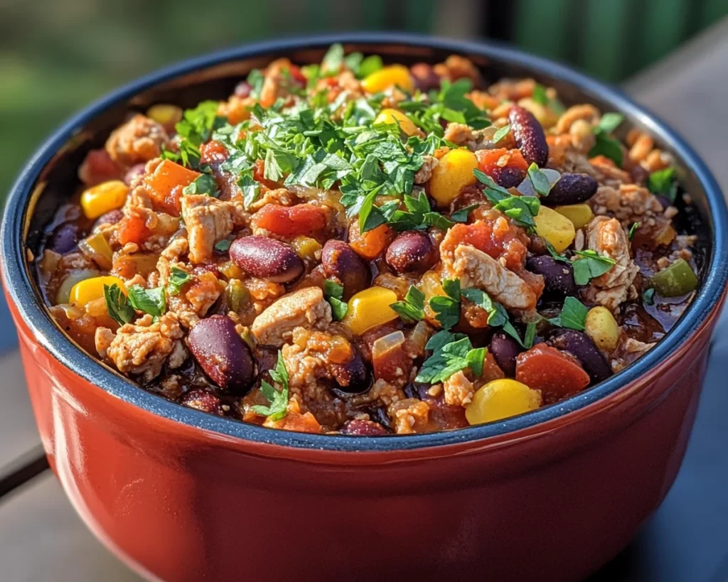 Spring Dinner Ideas: One Pot Turkey Chili