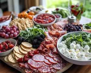 Spring Dinner Party: Spring Charcuterie Board Ideas + Fresh Salad