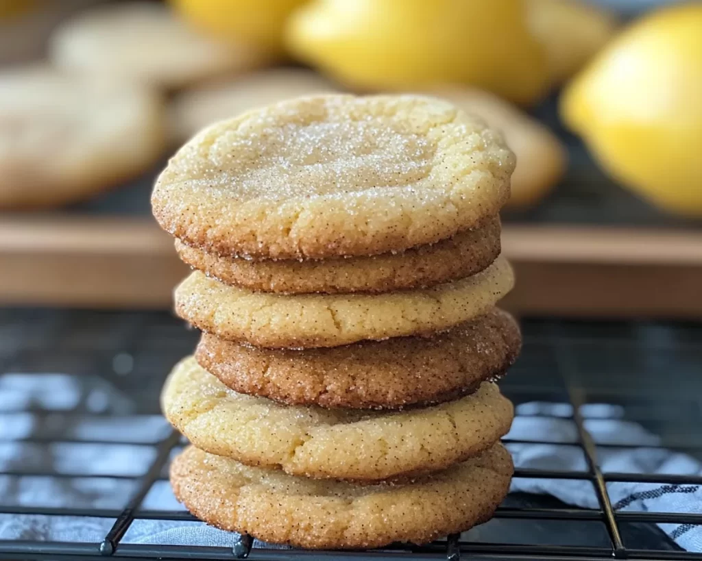 Zesty Lemon Sugar Cinnamon Cookies Recipe