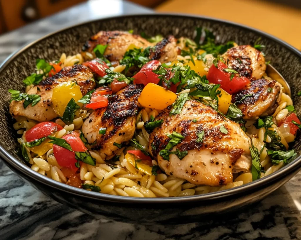 Spring Dinner Party Chicken and Orzo