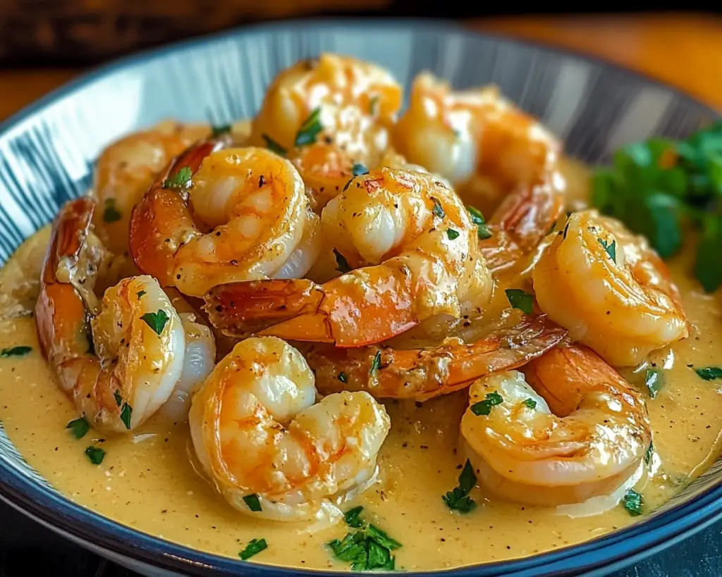 Quick Shrimp in Creamy Garlic Coconut Sauce