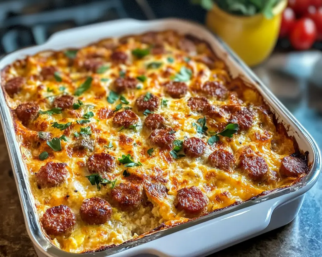 Easy Sausage and Egg Casserole for Breakfast