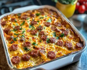 Easy Sausage and Egg Casserole for Breakfast