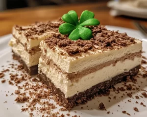 St Patrick’s Day Irish Cream Cheesecake Bars