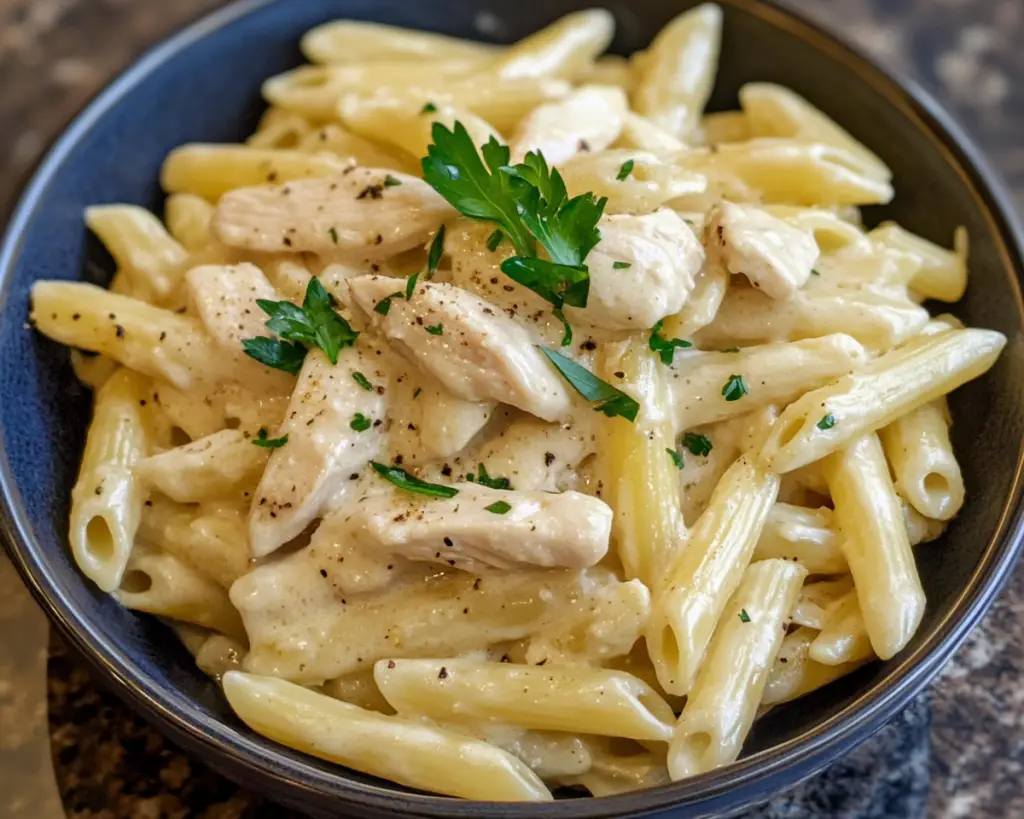 Quick Chicken Alfredo with Penne
