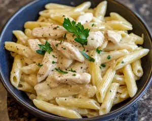 Quick Chicken Alfredo with Penne