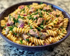 Tuna Pasta Salad with Olive Oil