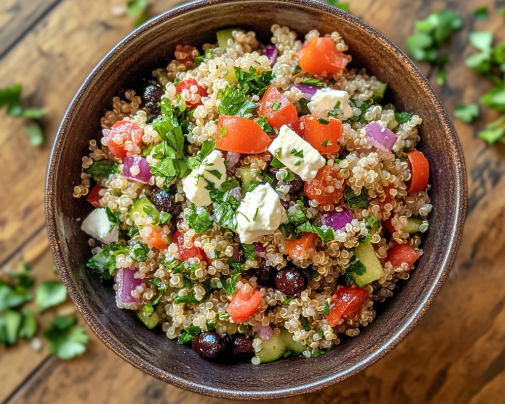 Mediterranean Quinoa Salad with Feta