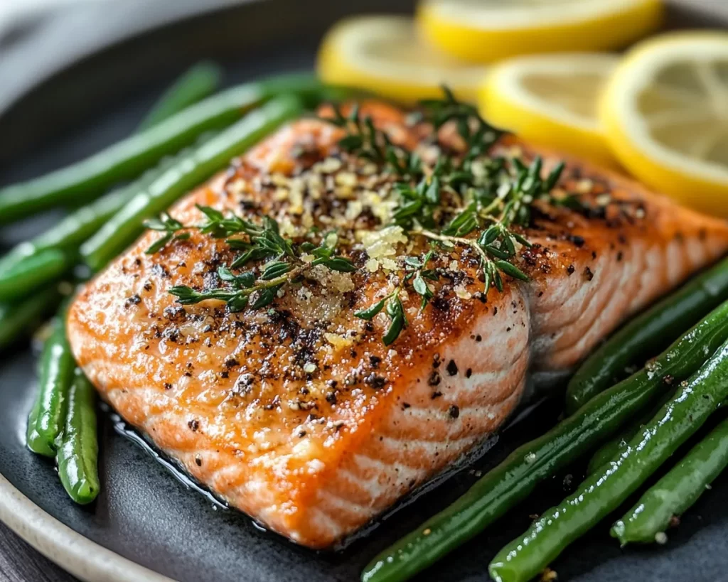 Spring Dinners: Lemon Salmon with Green Beans (Easy)