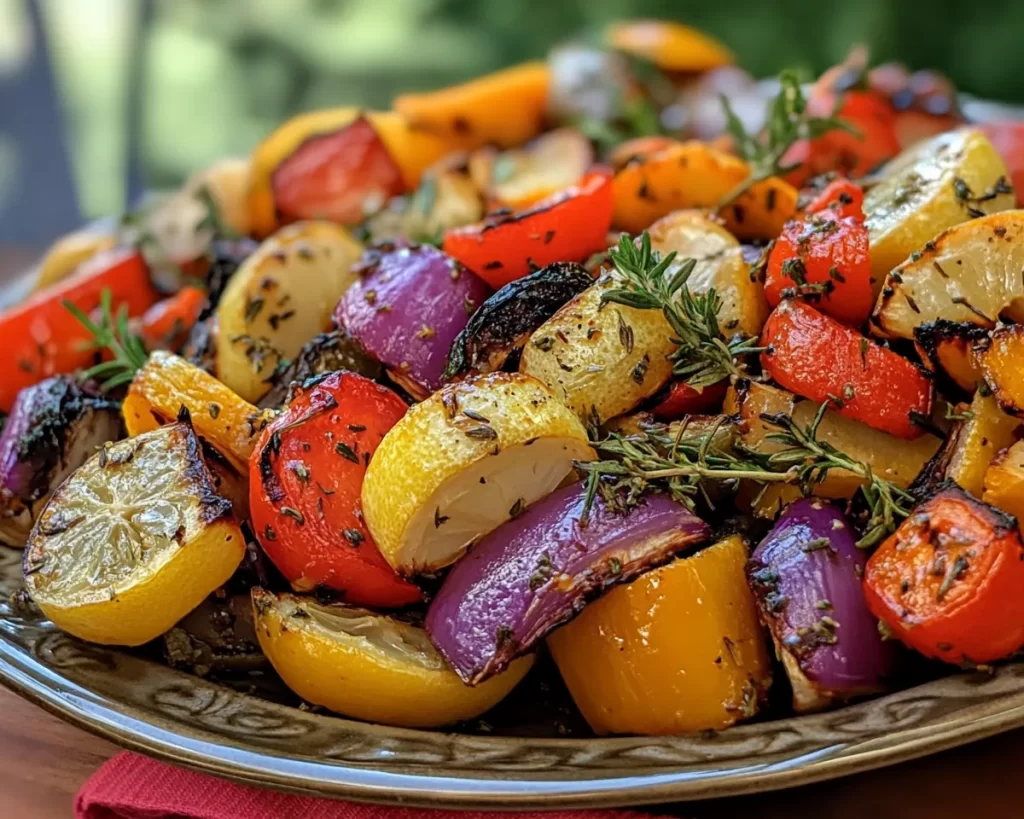 Summer Side Dishes: Lemon Herb Roasted Veggies