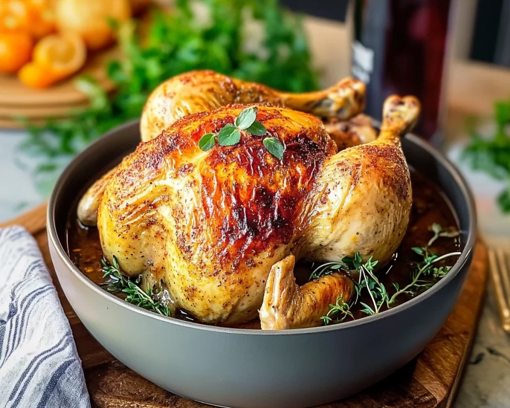 Paprika Crockpot Whole Chicken