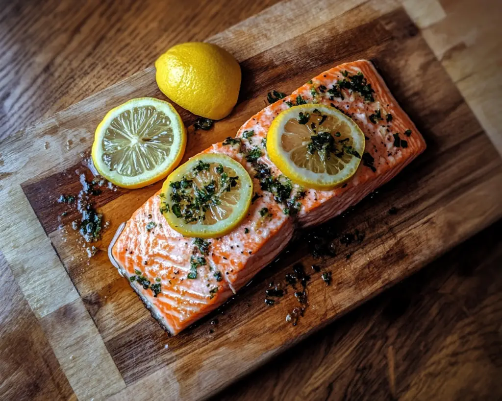 Mediterranean Salmon with Lemon