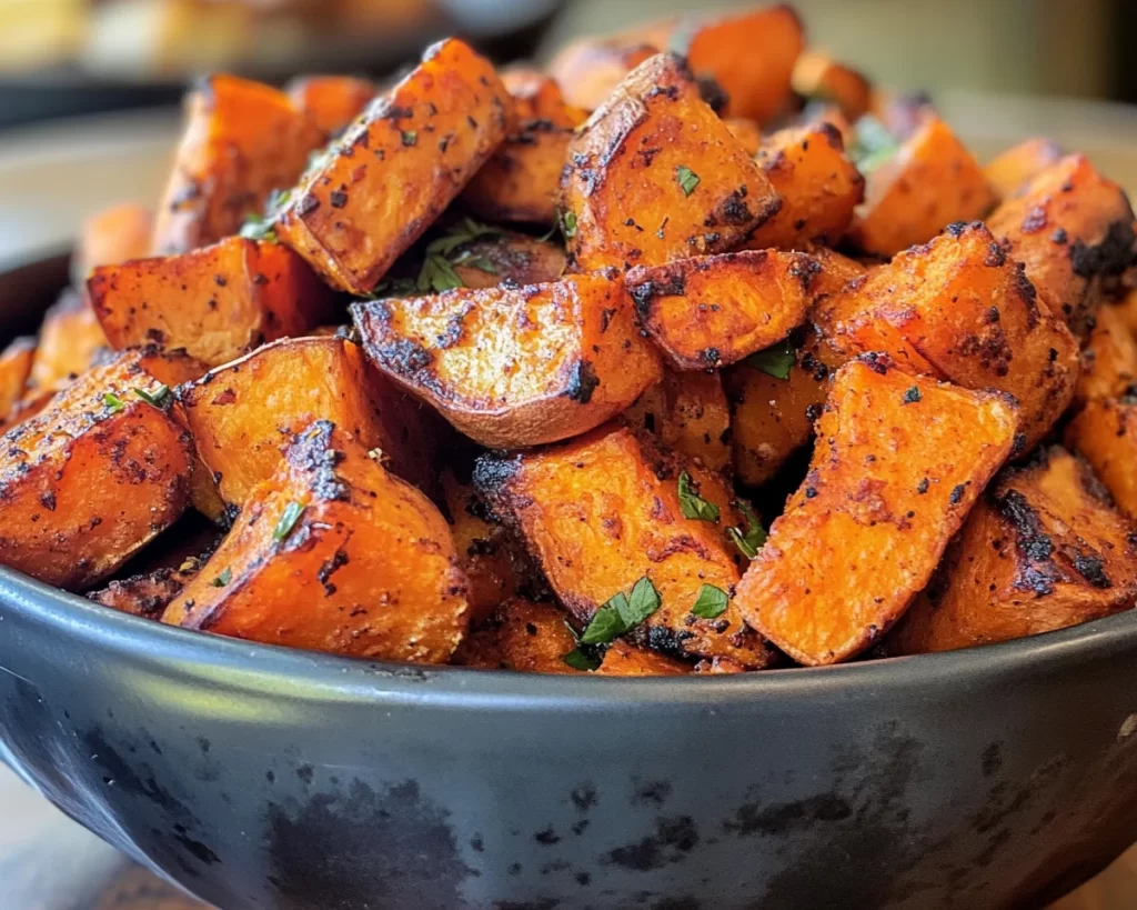 Summer Side Dishes: Crispy Roasted Sweet Potatoes
