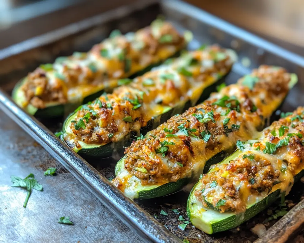 Healthy Stuffed Zucchini Boats