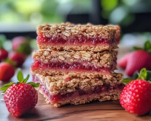 Strawberry Recipes Easy: Strawberry Oat Bars (Easy)
