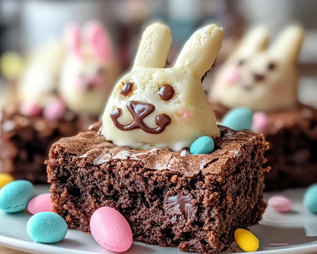 Easter Chocolate Bunny Brownies