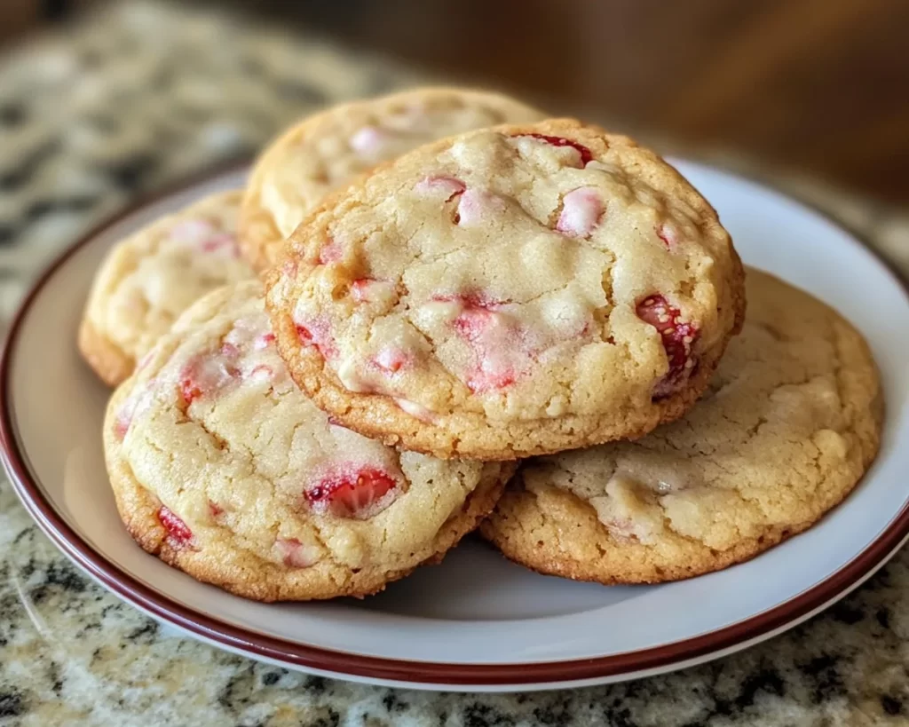Spring Baking: Strawberry Cake Mix Cookies