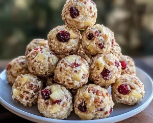 Mini Pineapple Cranberry Pecan Cheese Balls