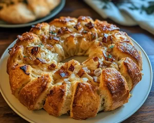 Caramelized Onion & Gruyère Bread Wreath Recipe