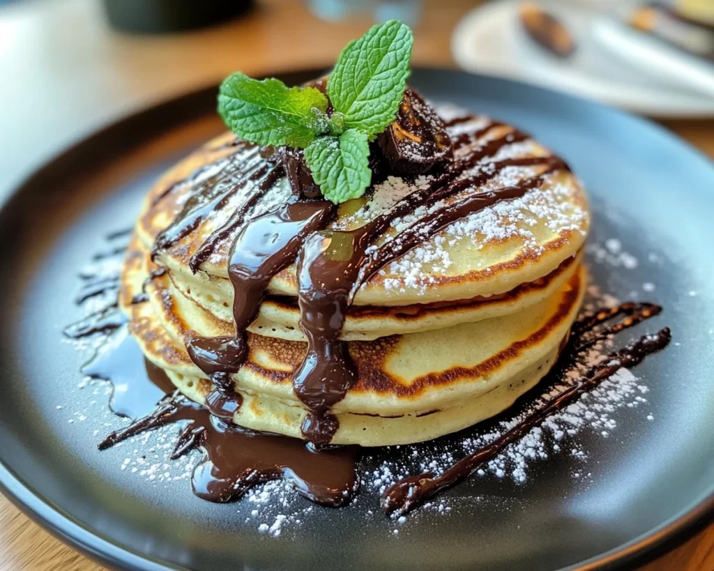 St Patrick’s Day Mint Chocolate Pancakes