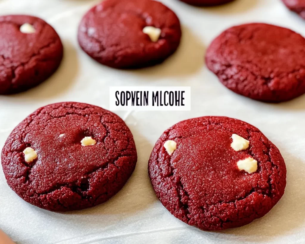 Simple Small Batch Red Velvet Cookies