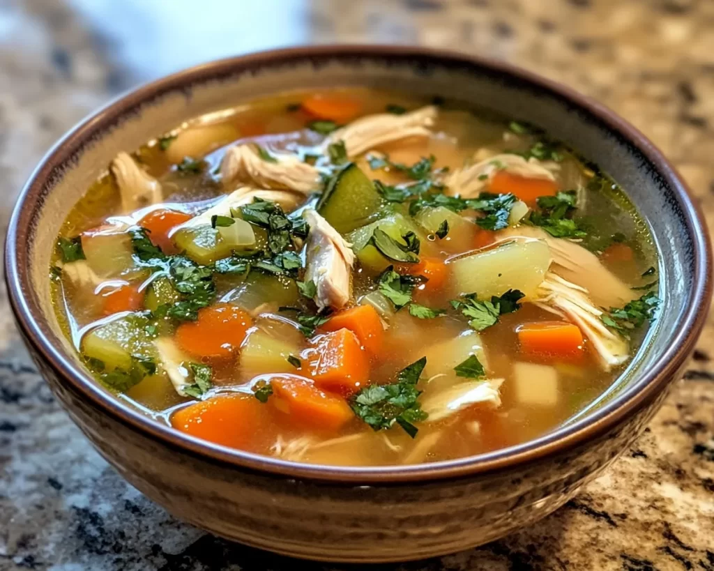 Spring Soup: Chicken Veggie Soup (Quick)