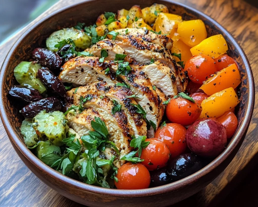 Spring Dinner Party: Mediterranean Chicken Bowl (Fresh)