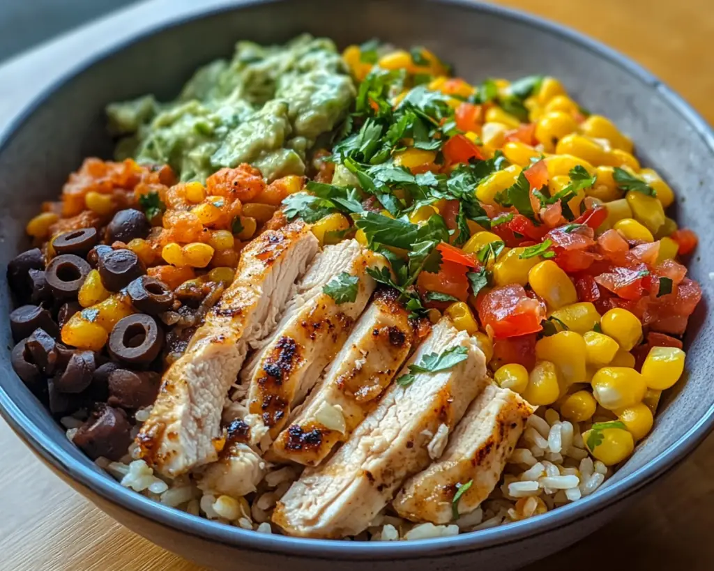 Healthy Chicken Burrito Bowl