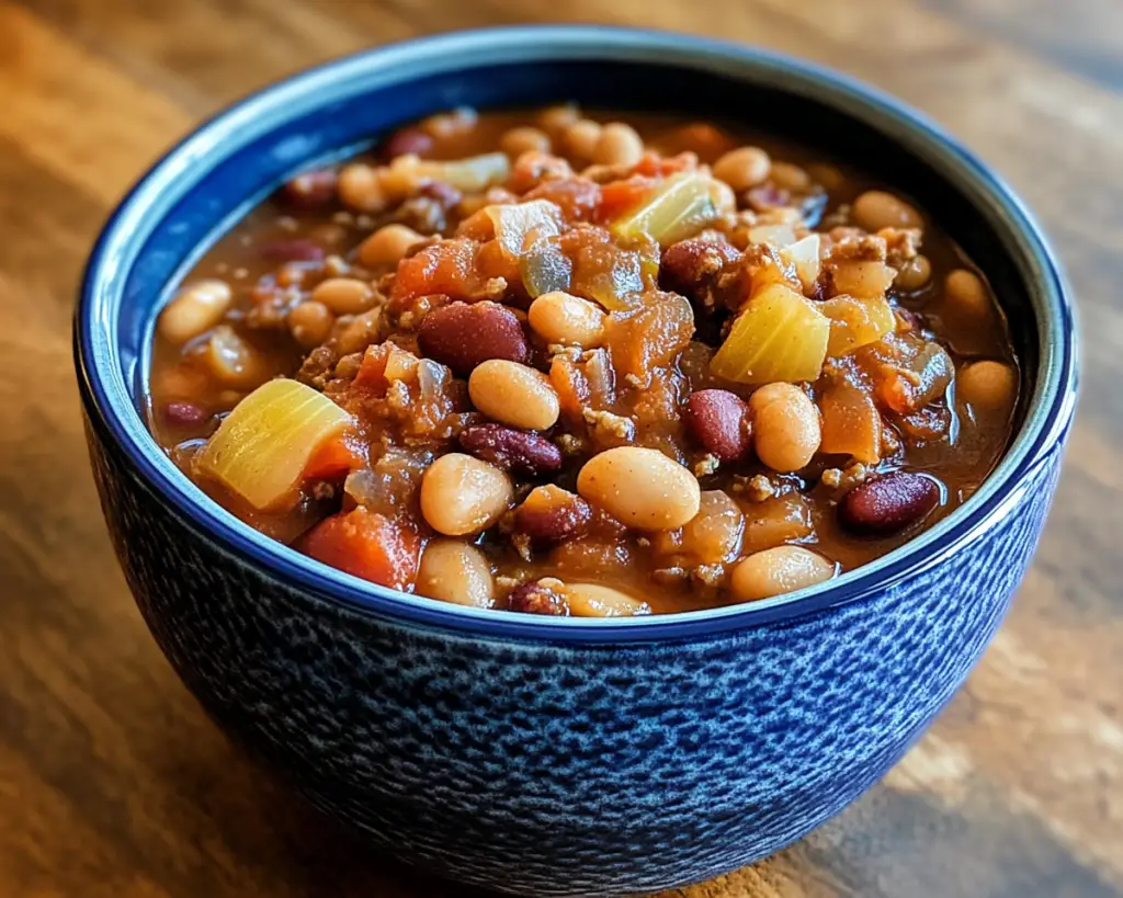 Hearty Slow Cooker Cowboy Beans Recipe