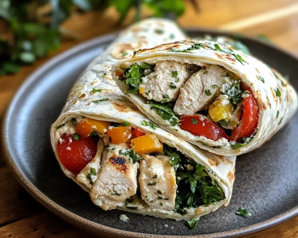 Mediterranean Chicken Wraps