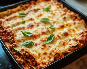 Homemade Ground Turkey And Zucchini Lasagna