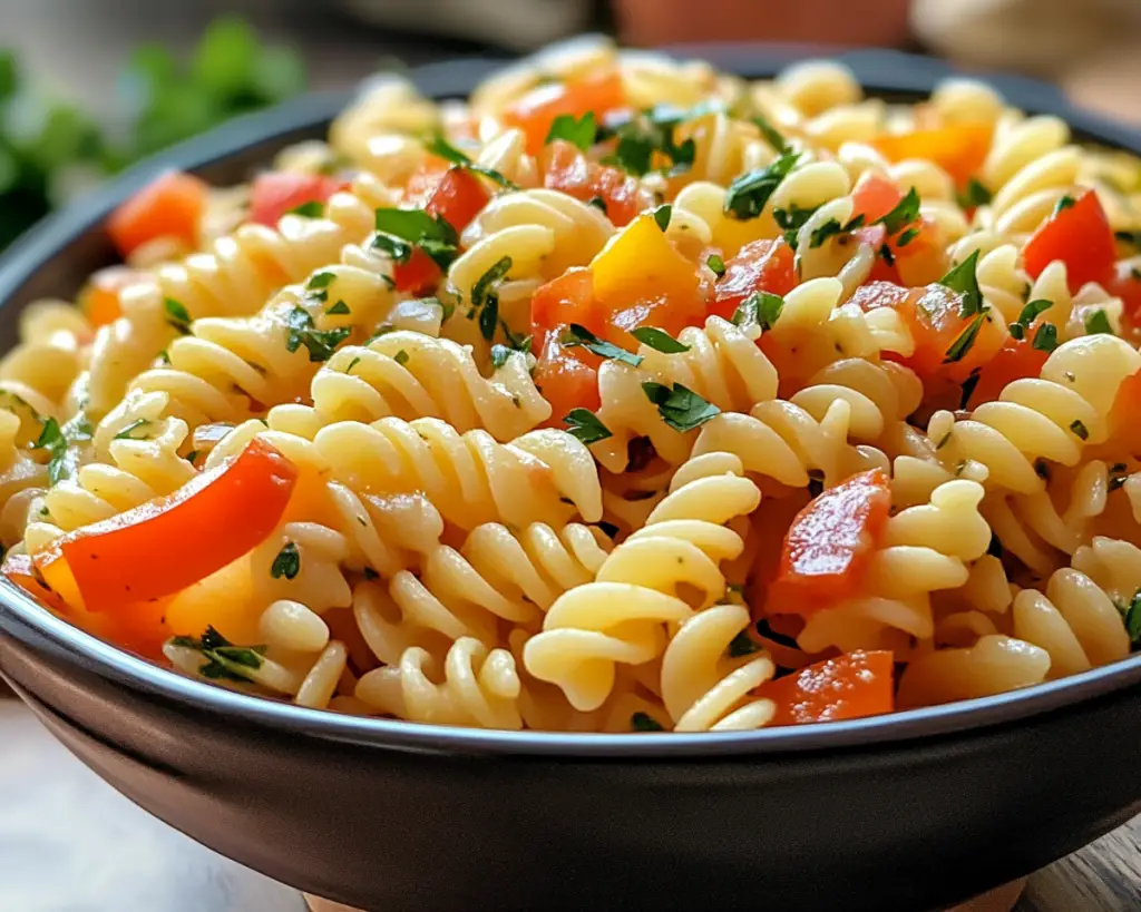 Cold Pasta Salad with Italian Dressing