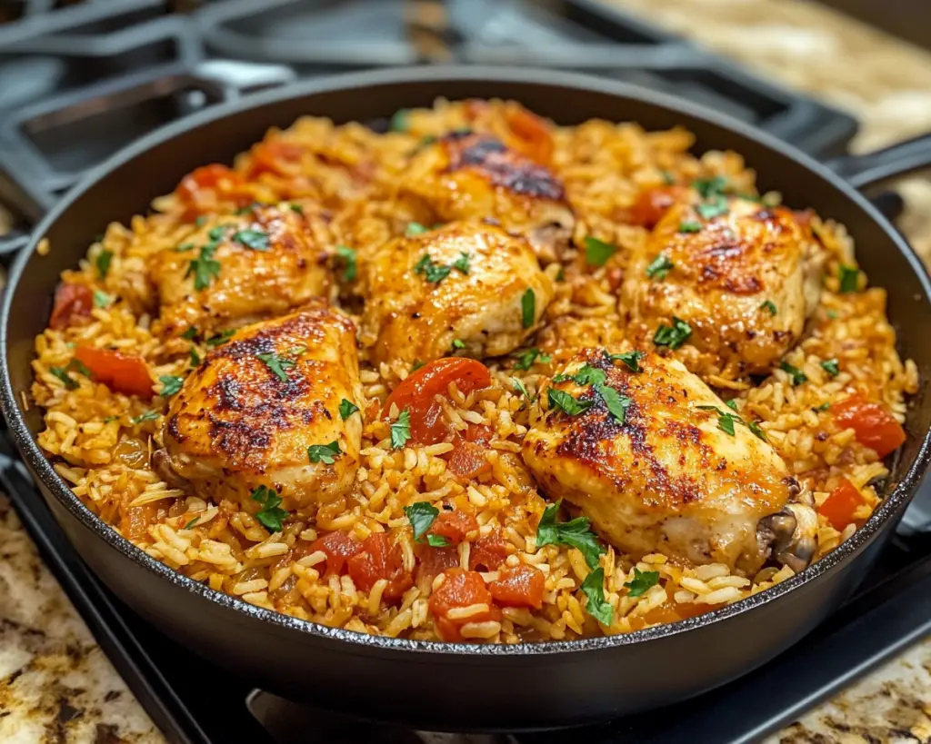 Flavorful One-Pot Chicken & Rice Recipe