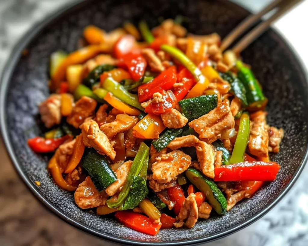 This Spicy Turkey Veggie Stir Fry Is Life-Changing!