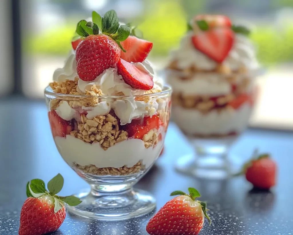 Strawberry Recipes Easy: 5-Minute Strawberry Yogurt Parfait