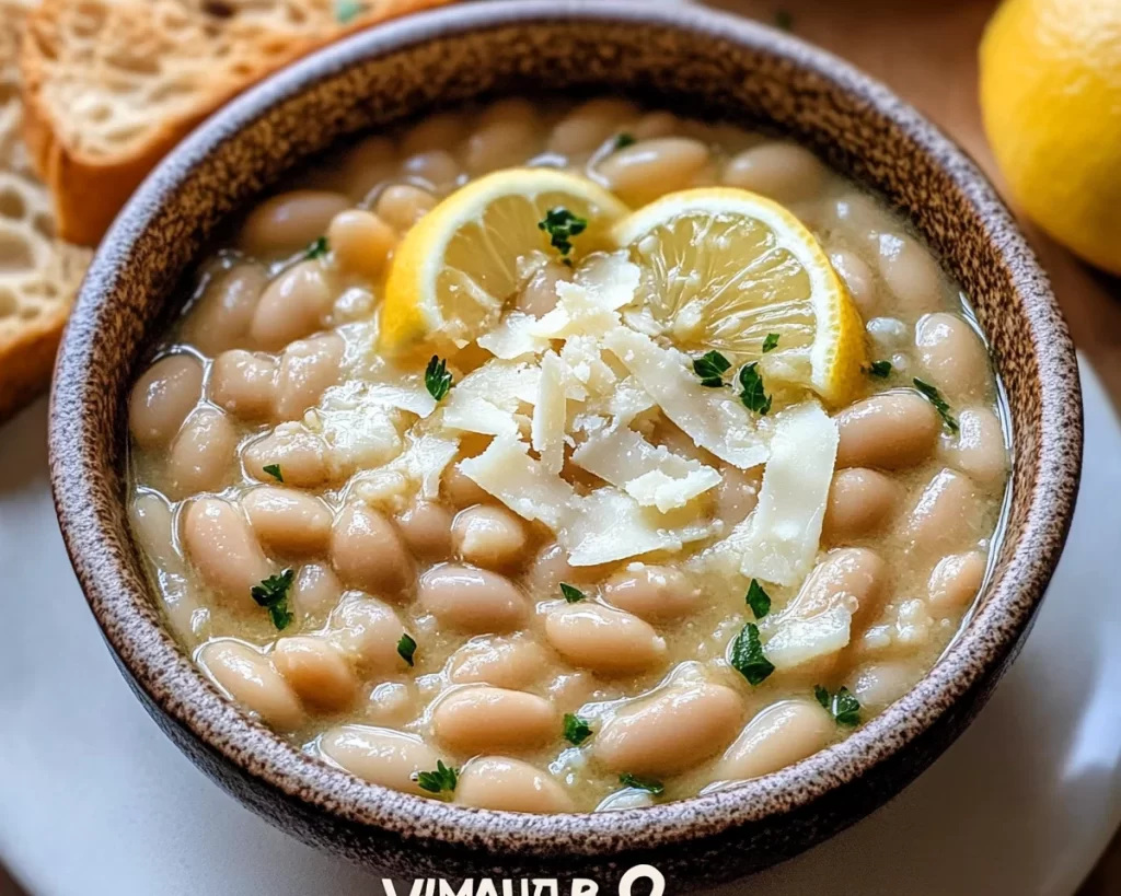 White Beans With Parmesan And Lemon