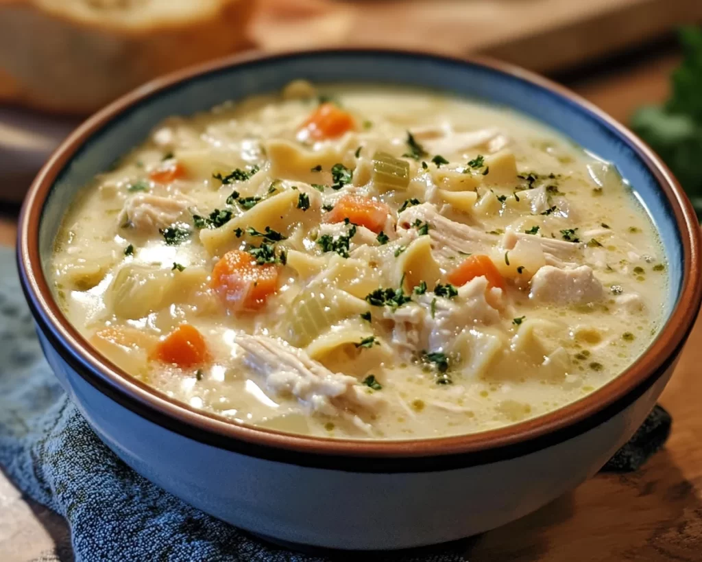 Cozy White Chicken Lasagna Soup Recipe