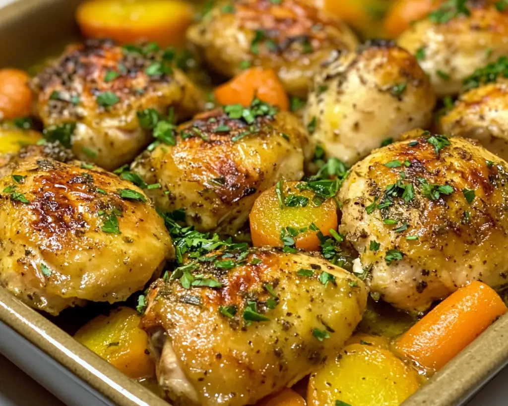 Healthy Oven Chicken with Carrots