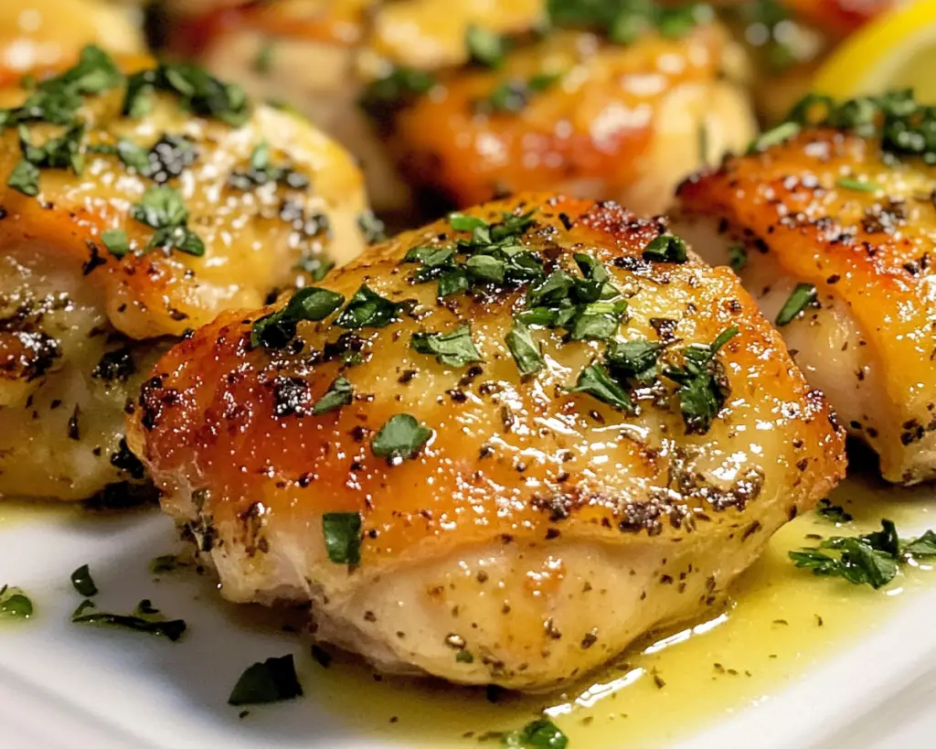 Lemon Herb Chicken Thighs in the Oven