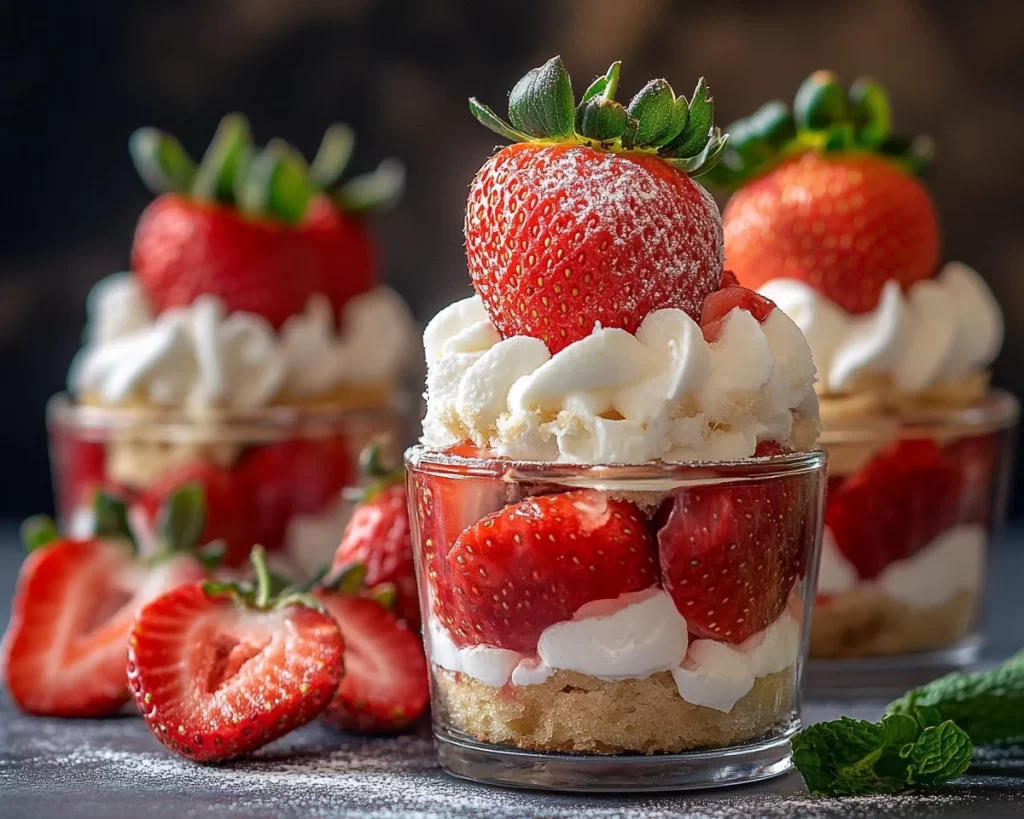 Spring Dessert: Strawberry Shortcake Dessert Cups