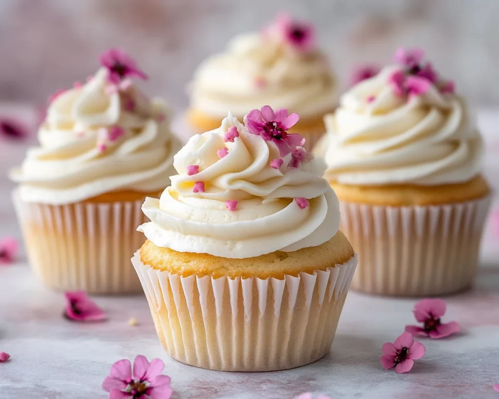 Mother’s Day Vanilla Cupcakes with Buttercream