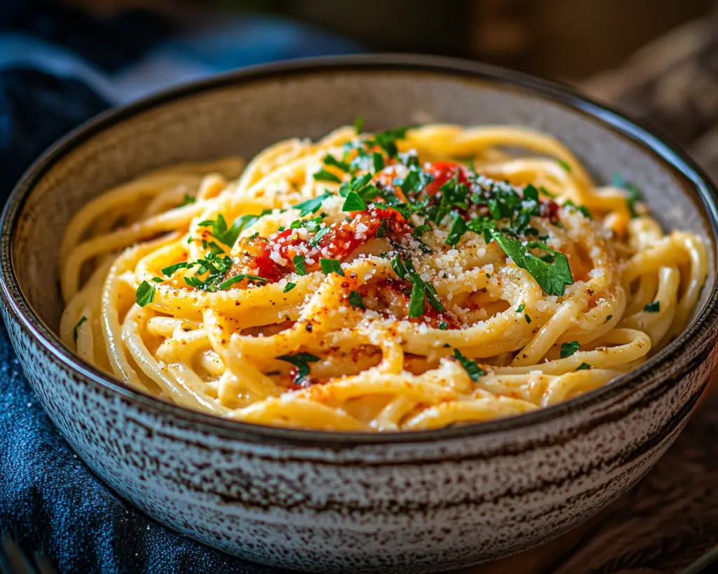 🌶️ Spicy Calabrian Chili Alfredo (Creamy Pasta with Heat!)