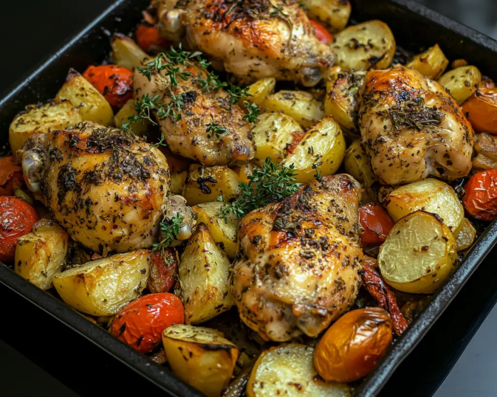 Healthy Oven Chicken with Vegetables