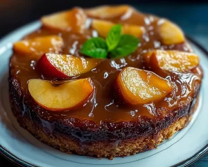 Delicious Caramel Apple Upside Down Cake Recipe