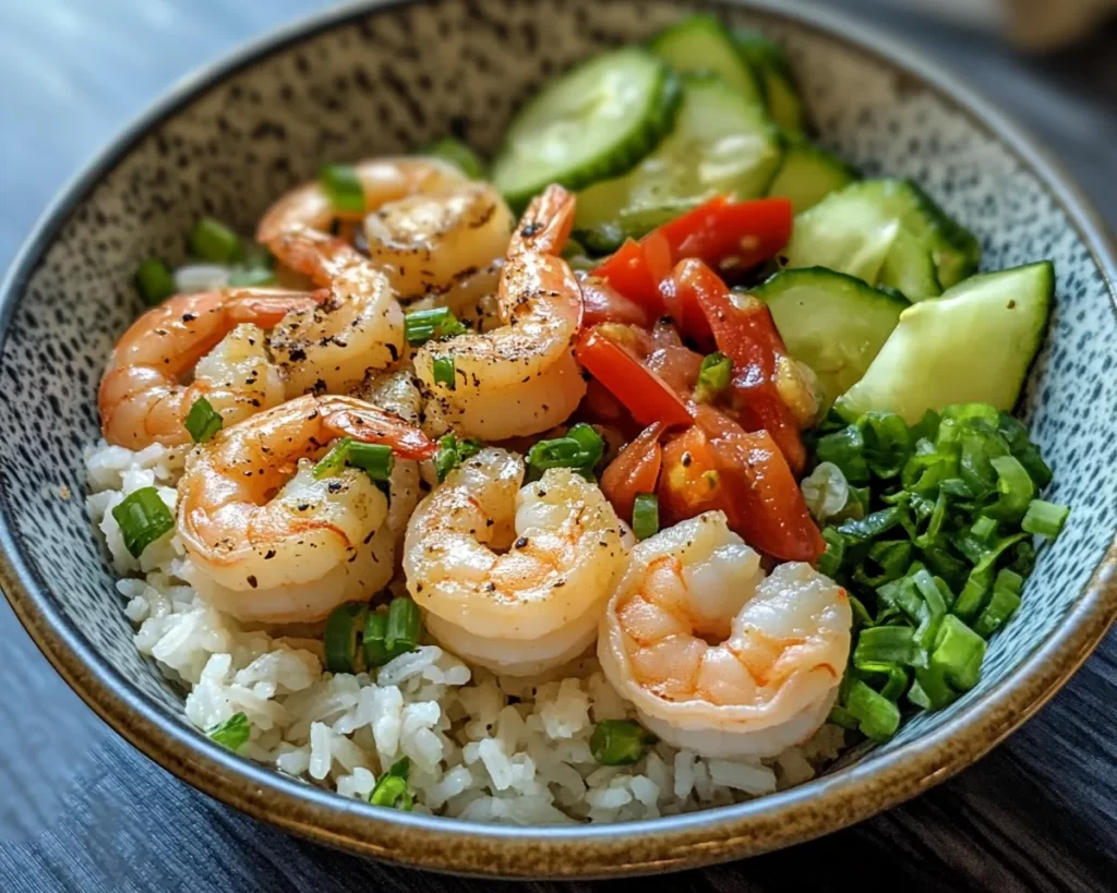 Summer Dinner: Easy Shrimp Rice Bowl (Fresh + Fast)
