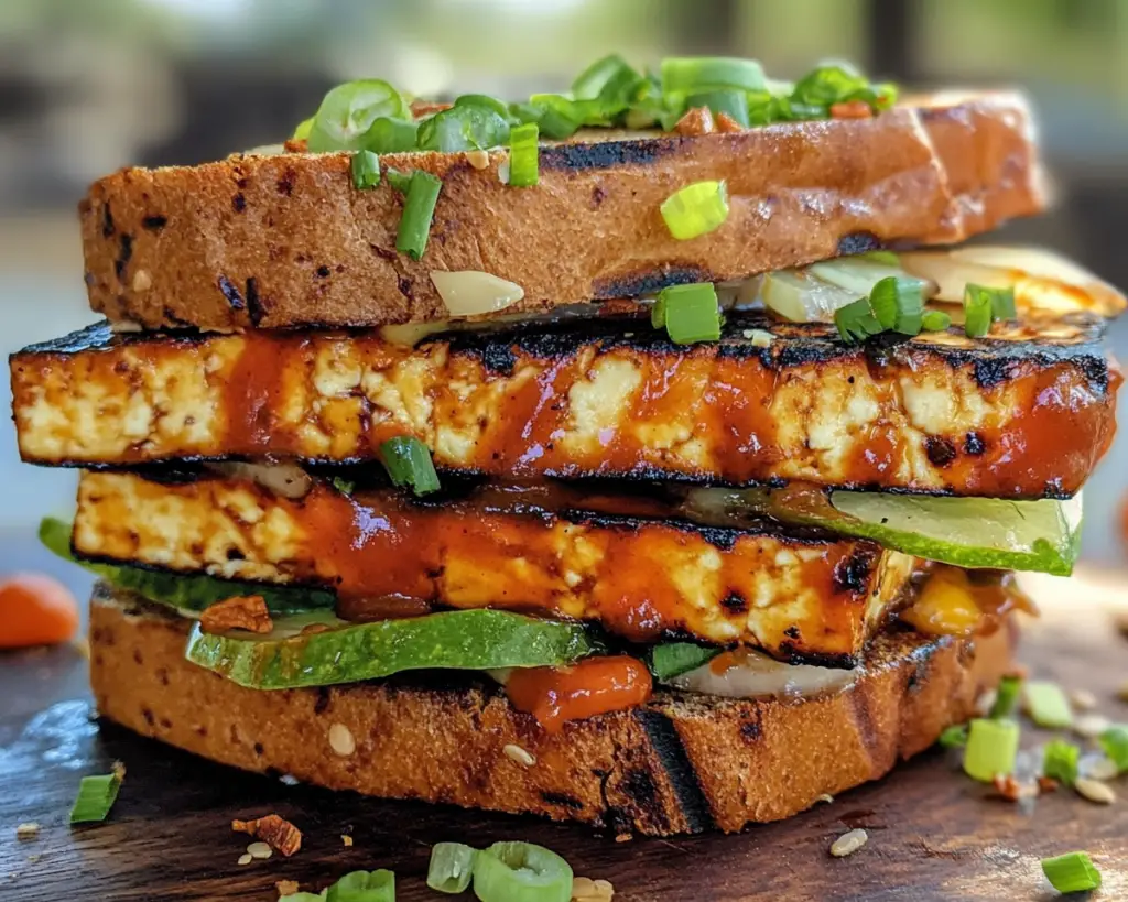 Grilled Tofu Sandwich (High-Protein Vegan Lunch)