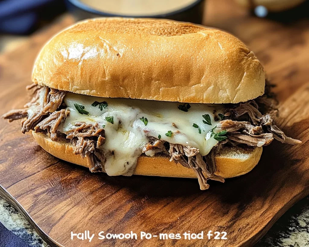 Heavenly Slow Cooker French Dip Sandwich Recipe