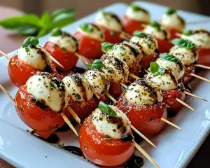 Delicious Mini Caprese Mozzarella Bites Recipe